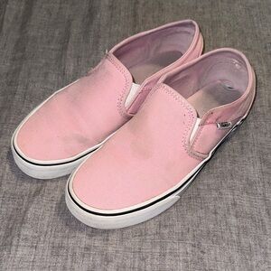 Vans Women's Pink Slip-On Sneakers